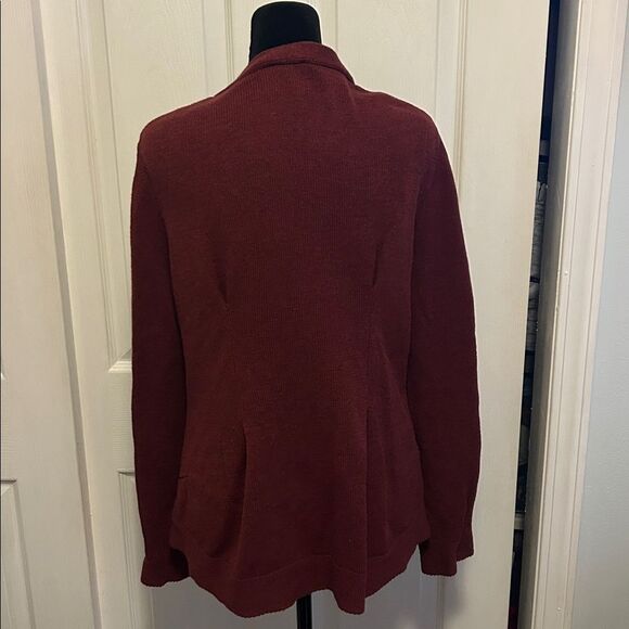 CAbi Burgundy Knit Sweater large style #3529 - Picture 9 of 10